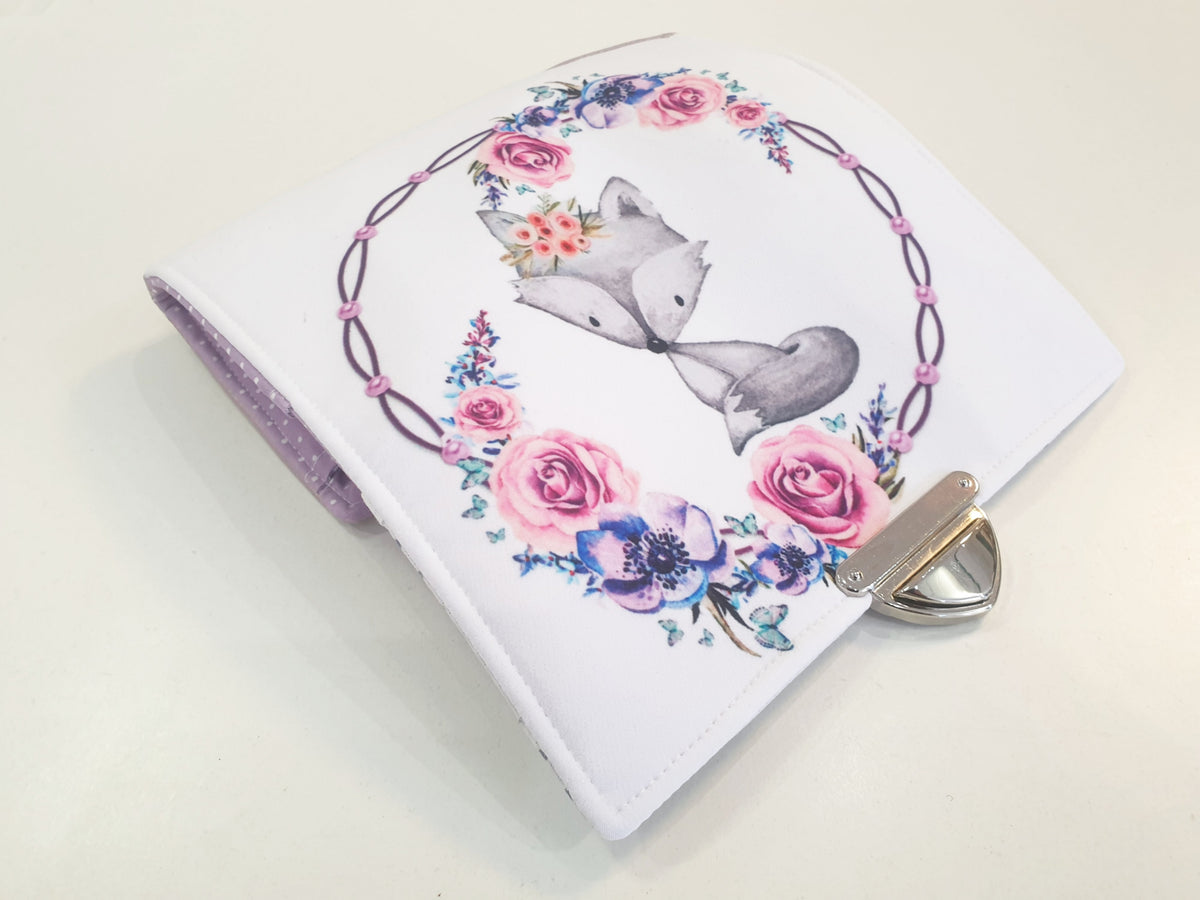 Geldbörse Fuchs grau Flieder von Atelier MiaMia