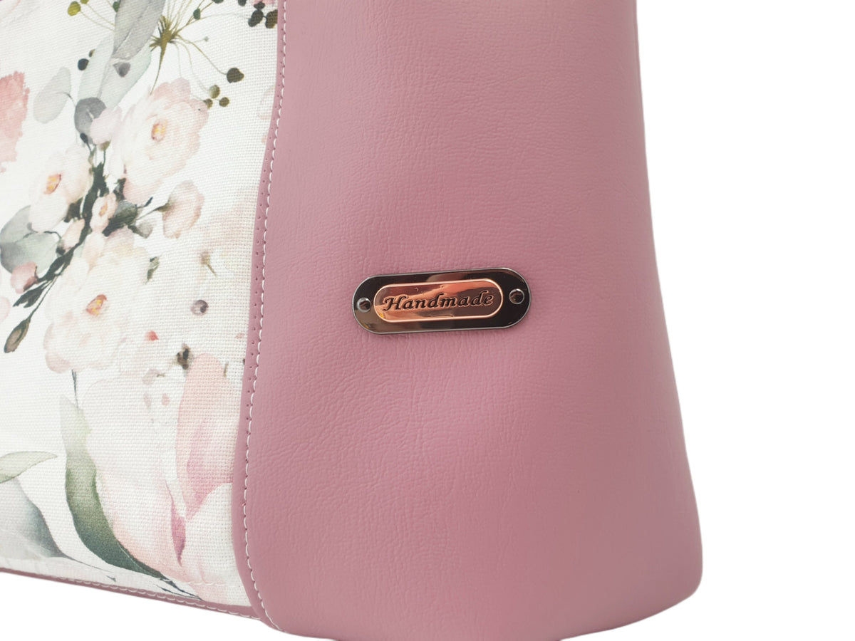 Handtasche einzeln oder im Set mit Geldbörse und Kosmetiktasche beere Rosen von Atelier MiaMia