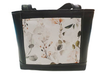 Handtasche einzeln oder im Set mit Geldbörse und Kosmetiktasche Blumen/Eukalyptus von Atelier MiaMia