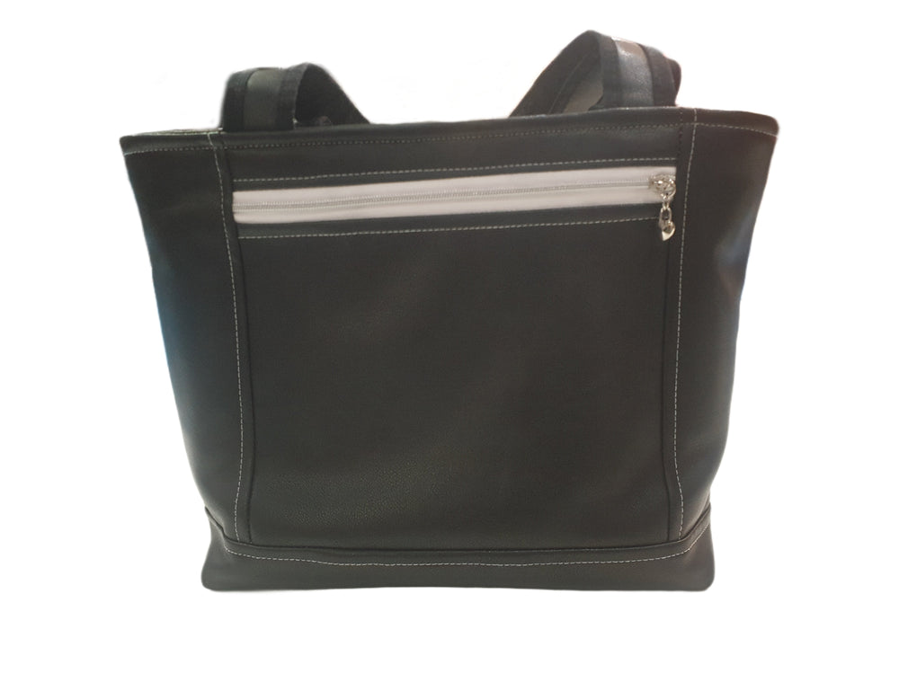 Handtasche einzeln oder im Set mit Geldbörse und Kosmetiktasche Blumen/Eukalyptus von Atelier MiaMia