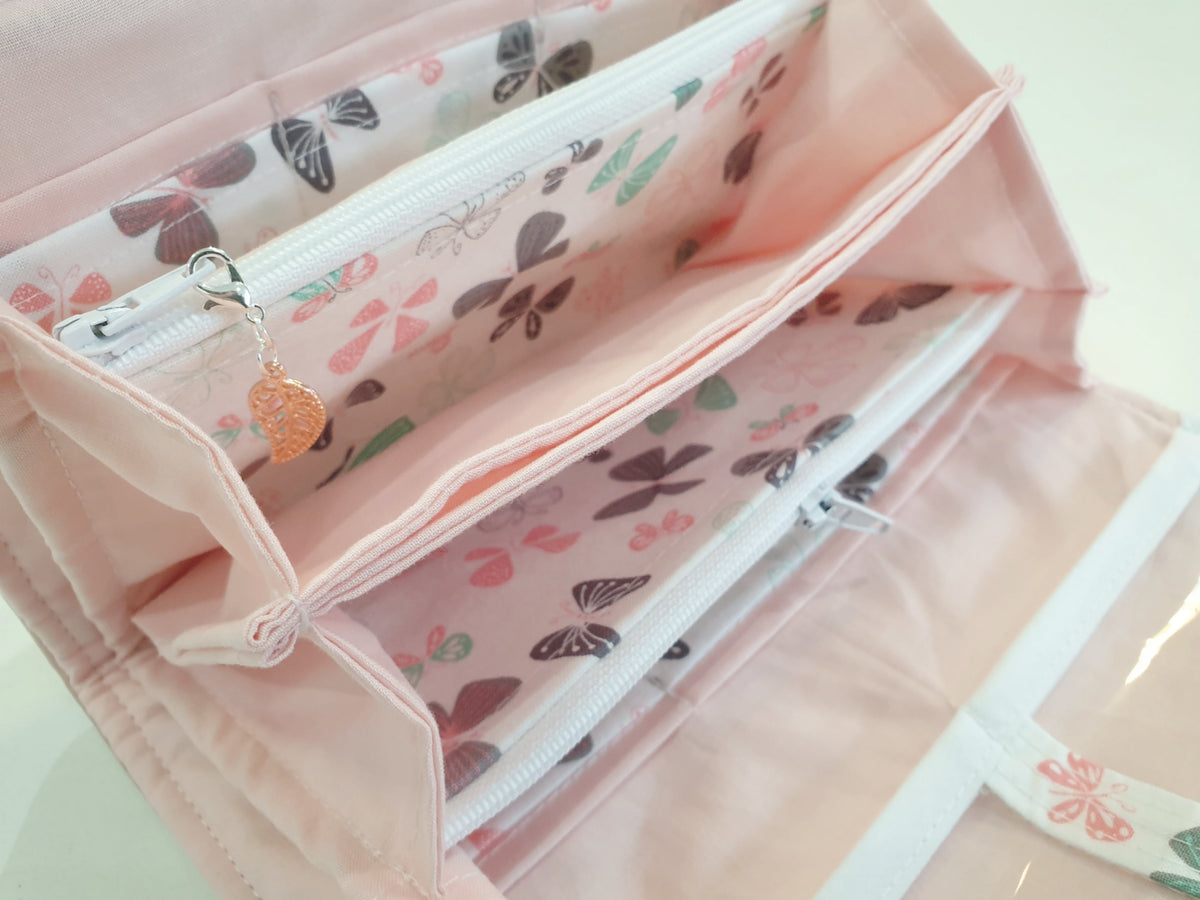 Geldbörse Schmetterling rosa von Atelier MiaMia