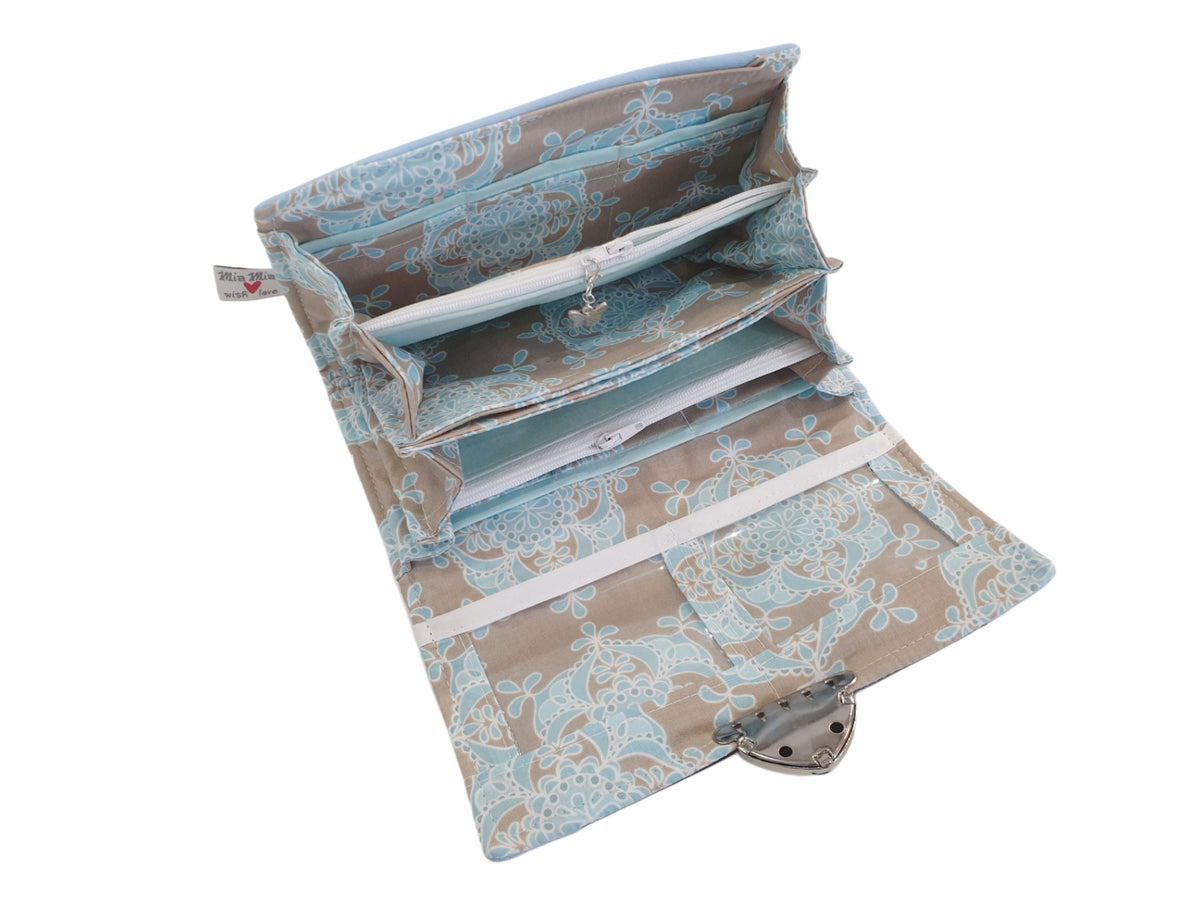 Geldbörse Schmetterling blau von Atelier MiaMia