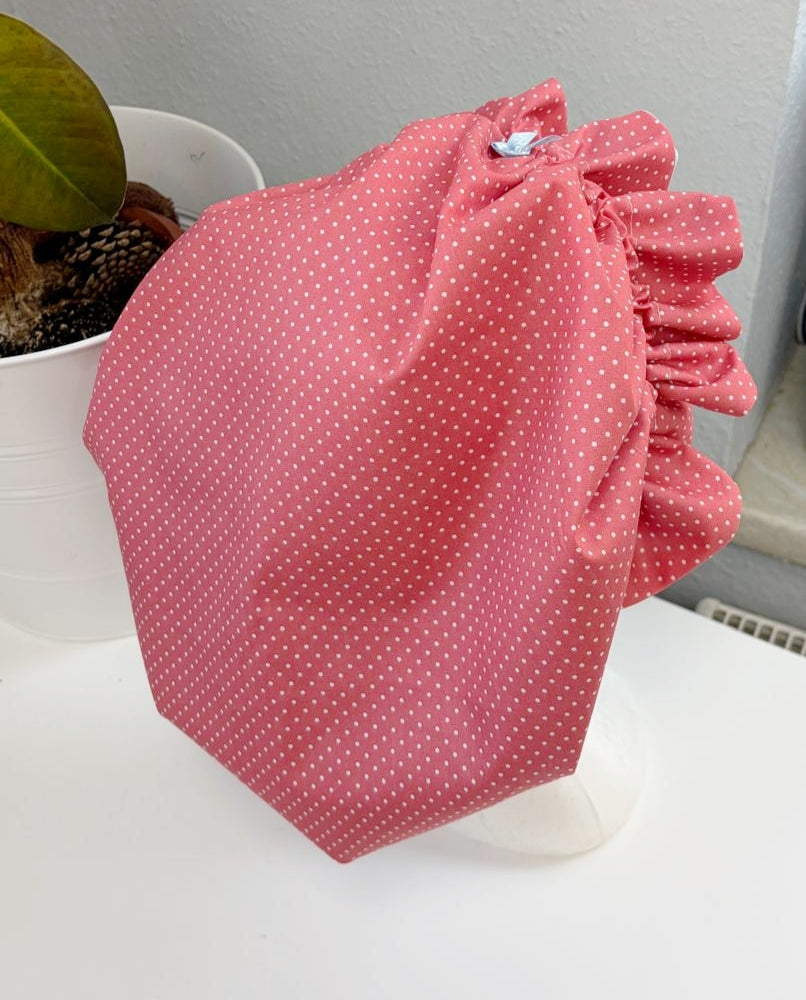 Bonnet Satin aprico hellblau