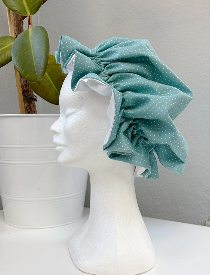 Bonnet Satin aqua