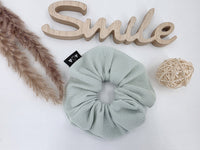Handmade XL Scrunchie – Stylisches Haargummi im Rippjersey mint Design scrunchie heatless curls