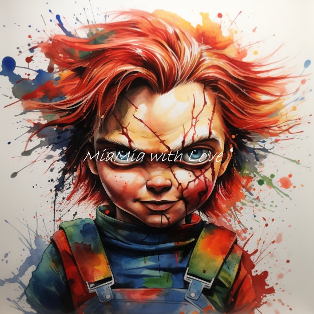 Chucky 2, Stoffdruck, personalisierte Designs, Canvas, Kunstleder, Softshell oder Samt